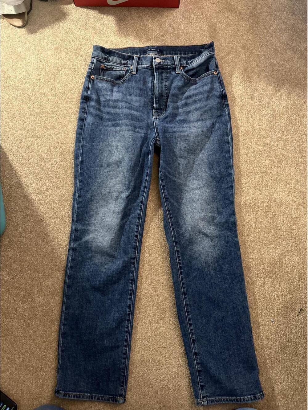 Lucky Brand High Rise Straight Zoe Jeans Women's Blue Denim
